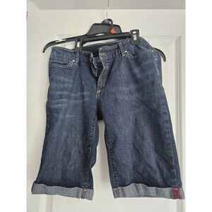Banana Republic Women's Denim Bermuda Shorts Dark Wash Size 10 11 Inseam